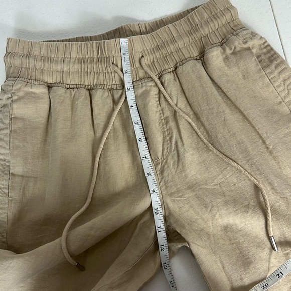 Quince Sz S European Linen Wide Leg Pants Driftwood NWT - Picture 7 of 10